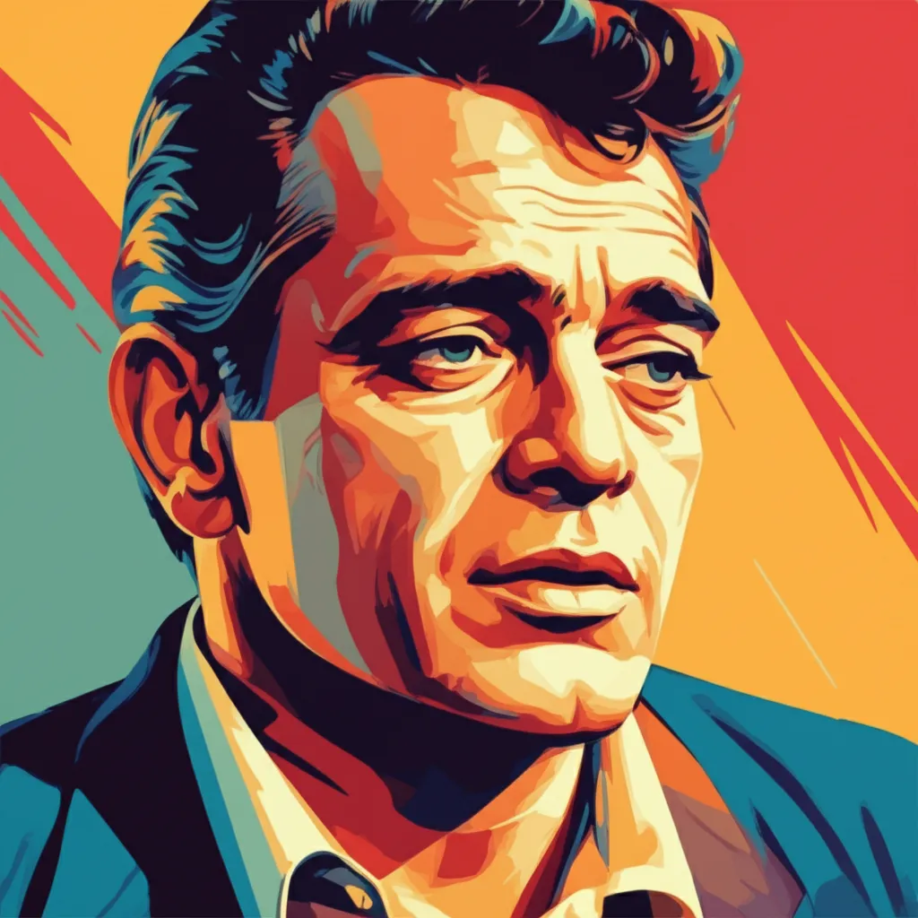 Artistic portrait of Tony Curtis