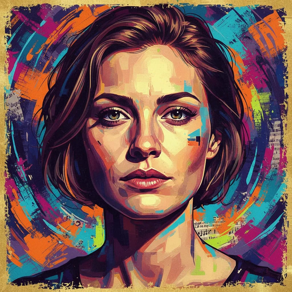 Artistic portrait of Hannah Hoekstra