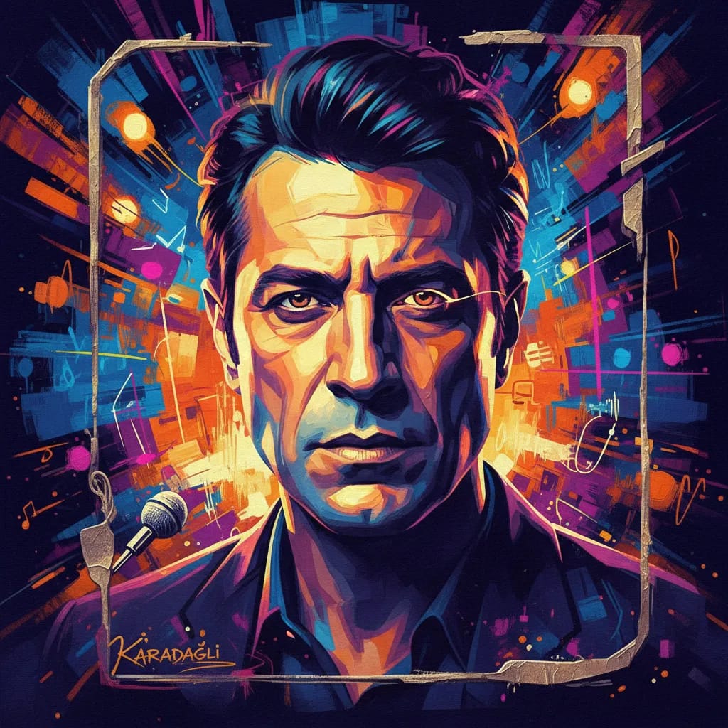 Artistic portrait of Tamer Karadagli