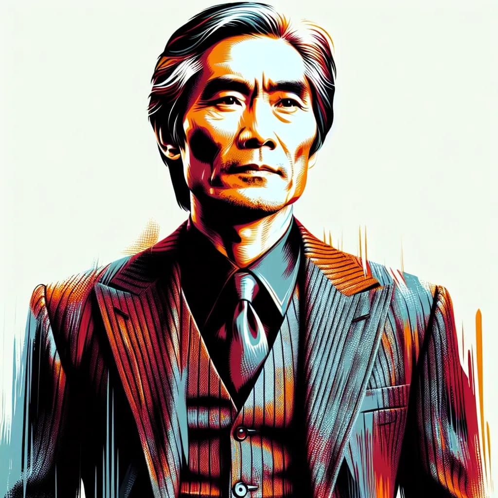 Artistic portrait of Chow Yun-Fat