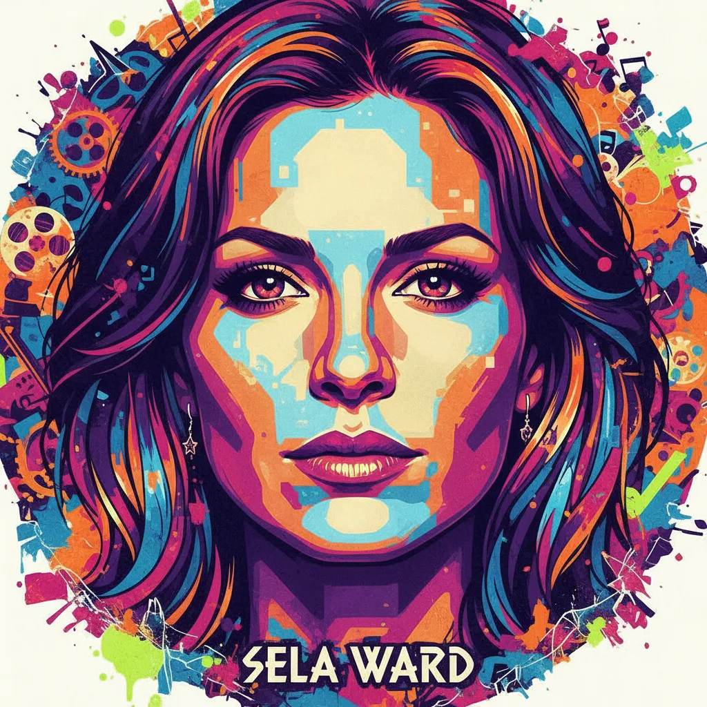 Artistic portrait of Sela Ward