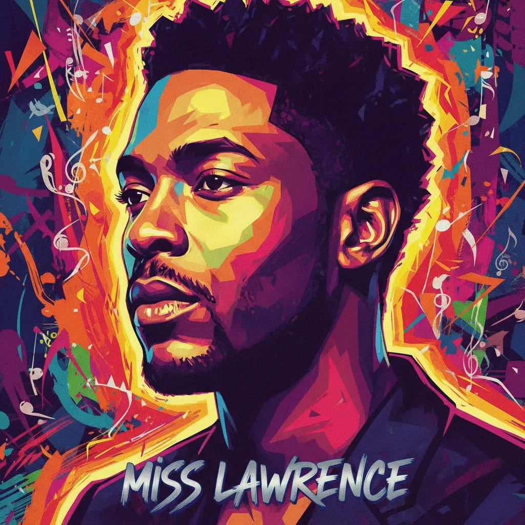 Artistic portrait of Miss Lawrence