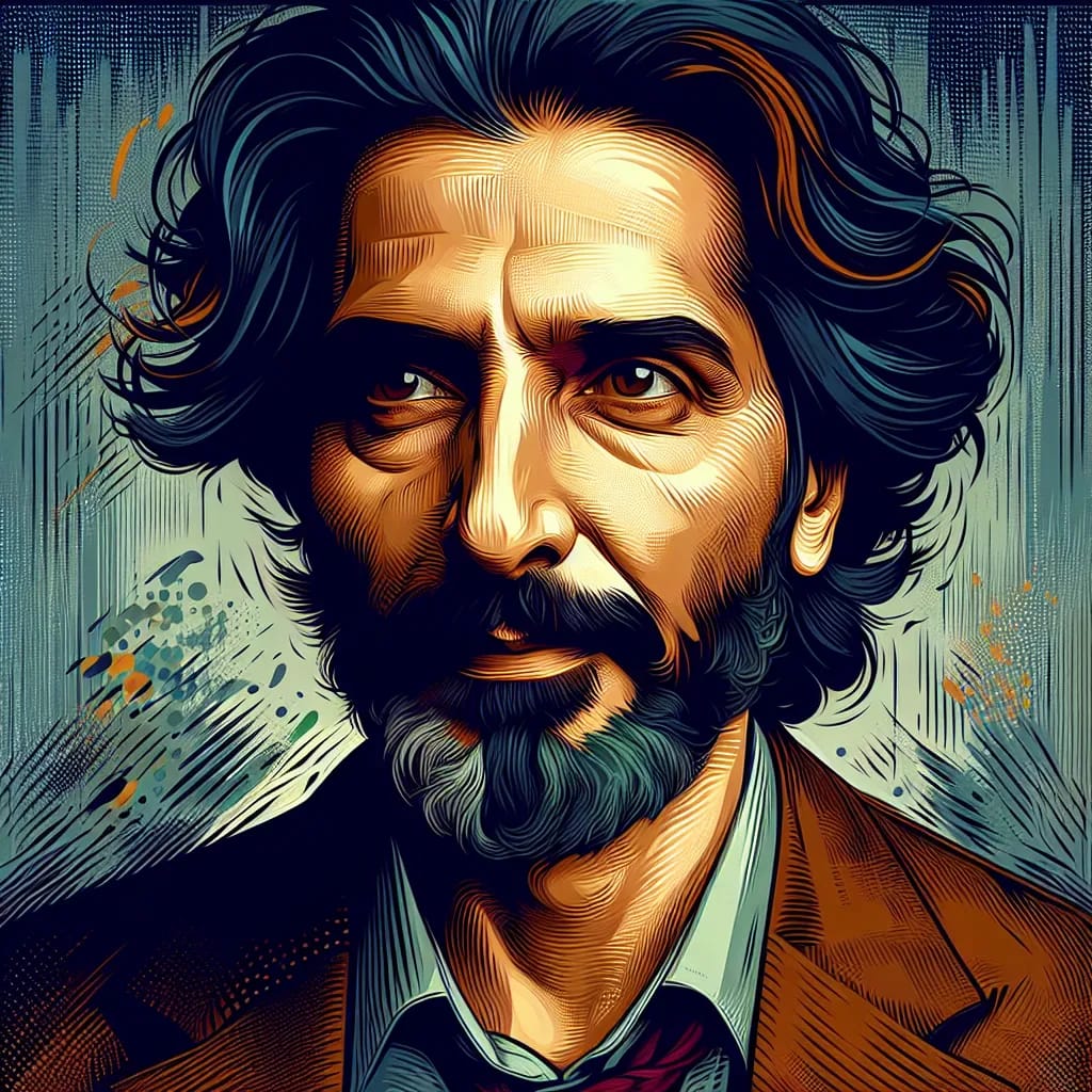 Artistic portrait of Marshall Manesh