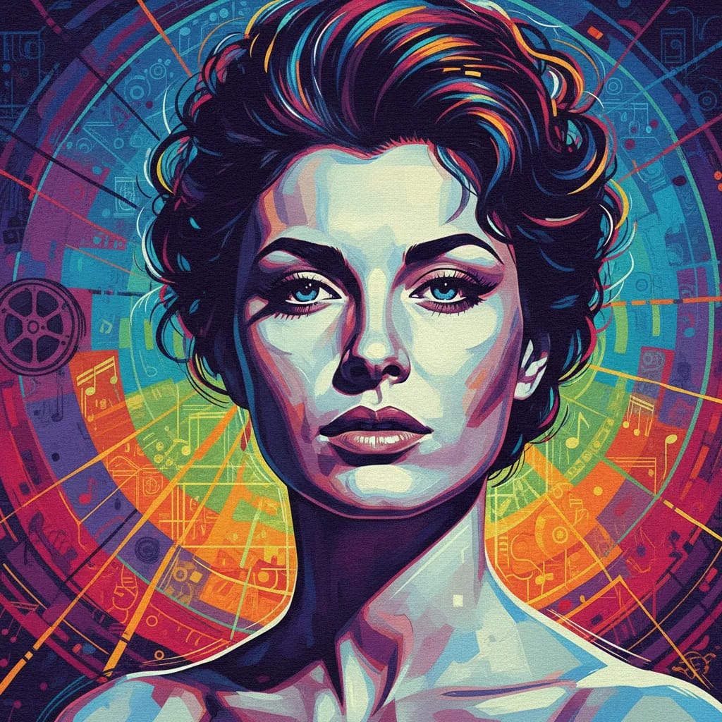 Artistic portrait of Loredana Nusciak