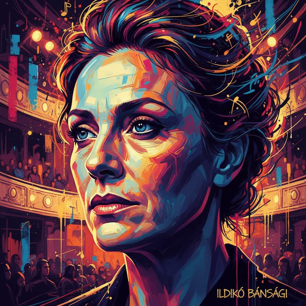 Artistic portrait of Ildikó Bánsági