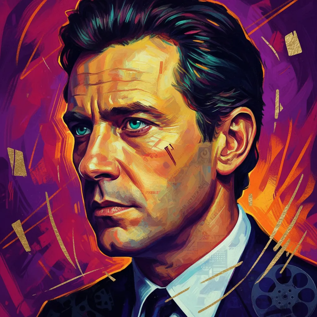 Artistic portrait of Edward Fox