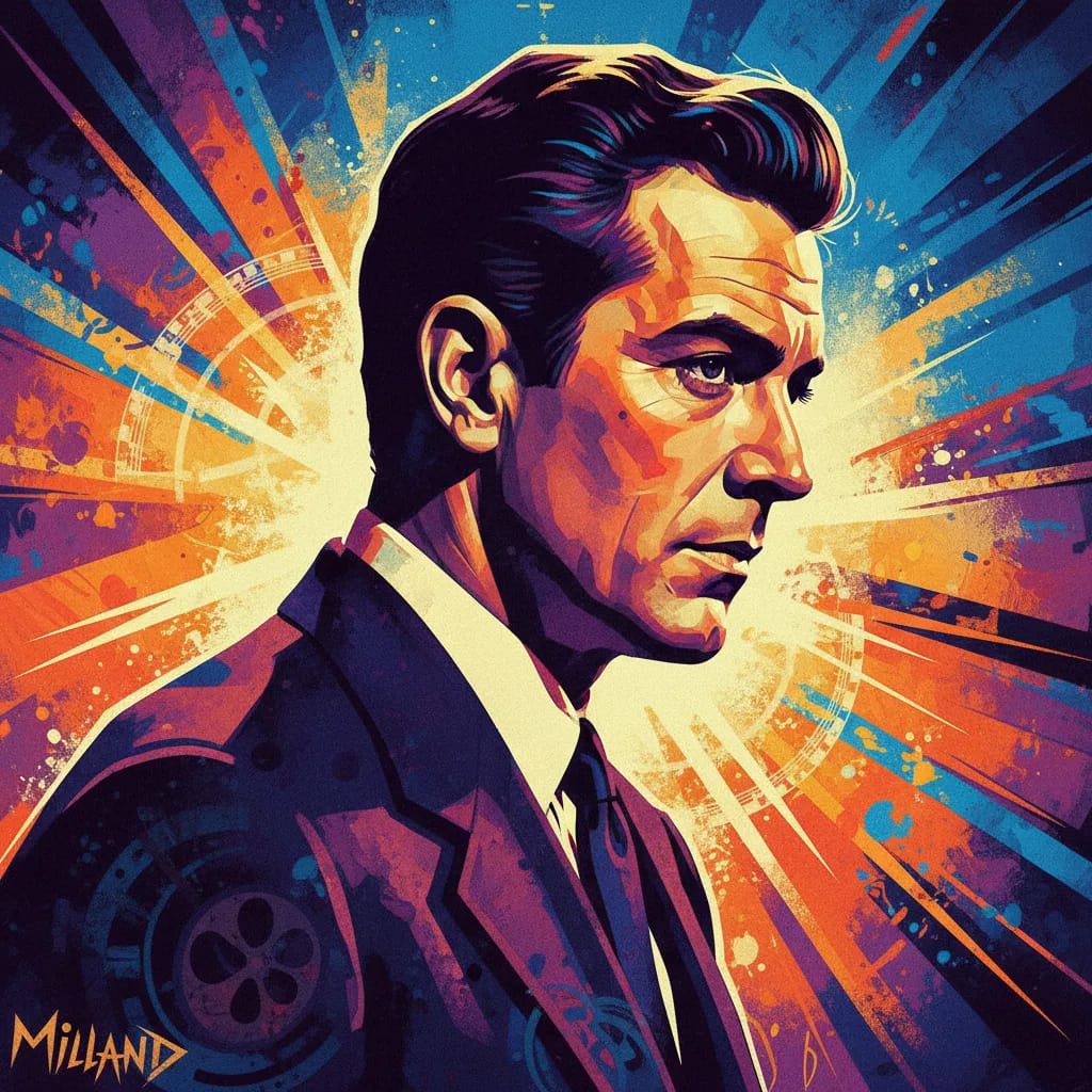 Artistic portrait of Ray Milland