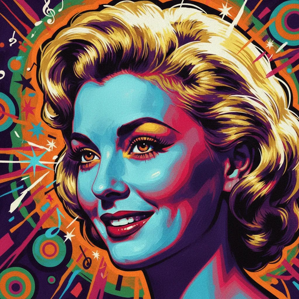 Artistic portrait of Vivian Blaine