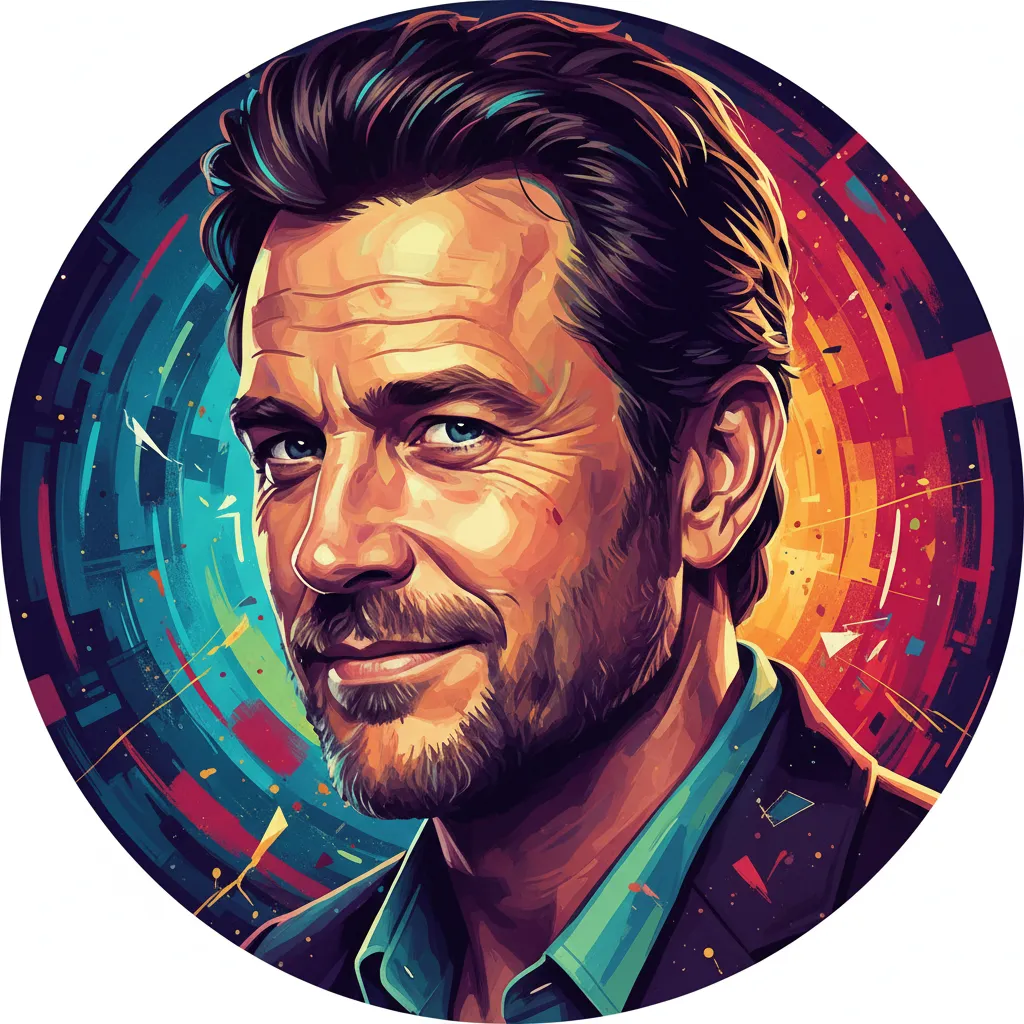 Artistic portrait of Bryan Brown