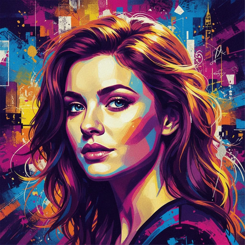 Artistic portrait of Leighton Meester