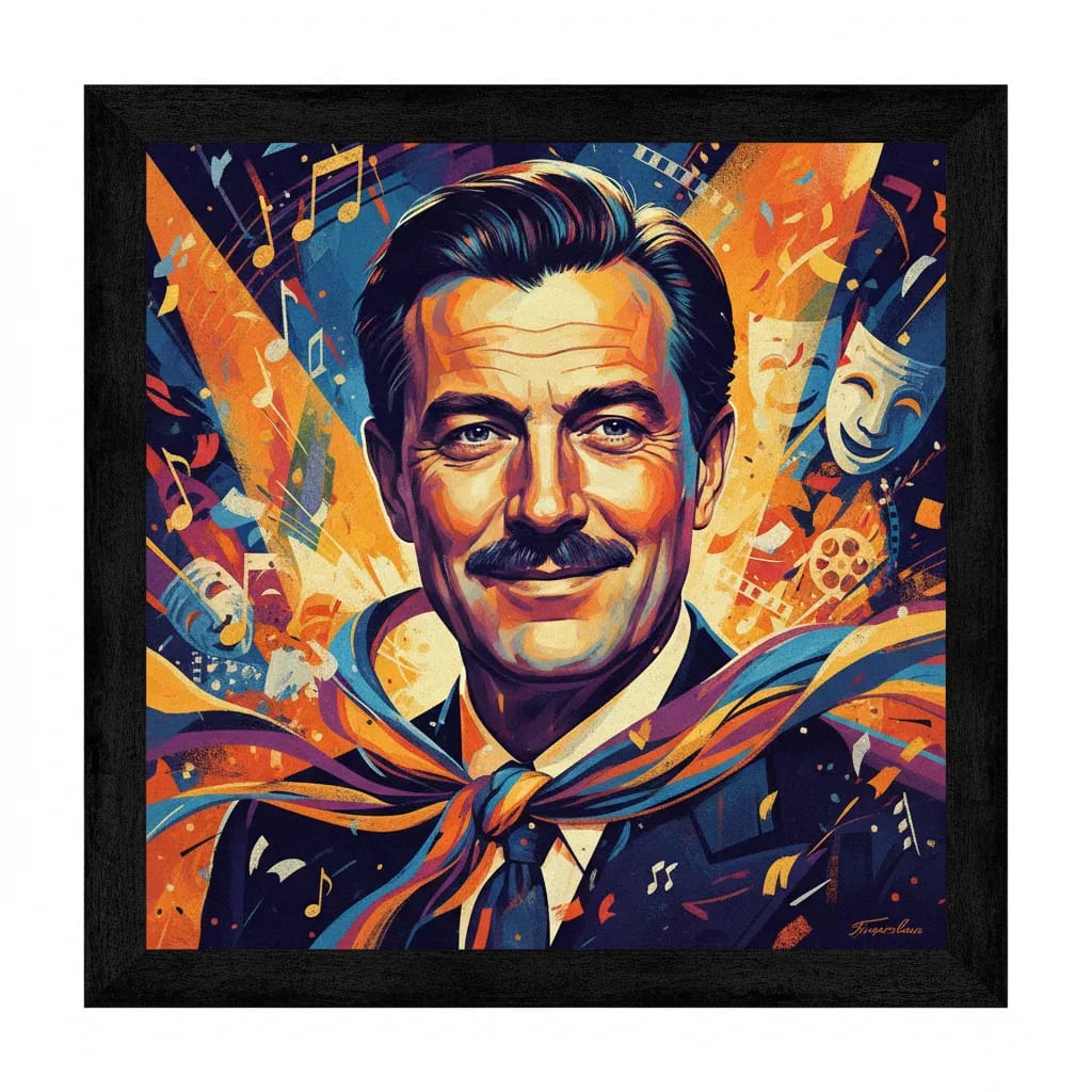 Artistic portrait of Jean Hersholt