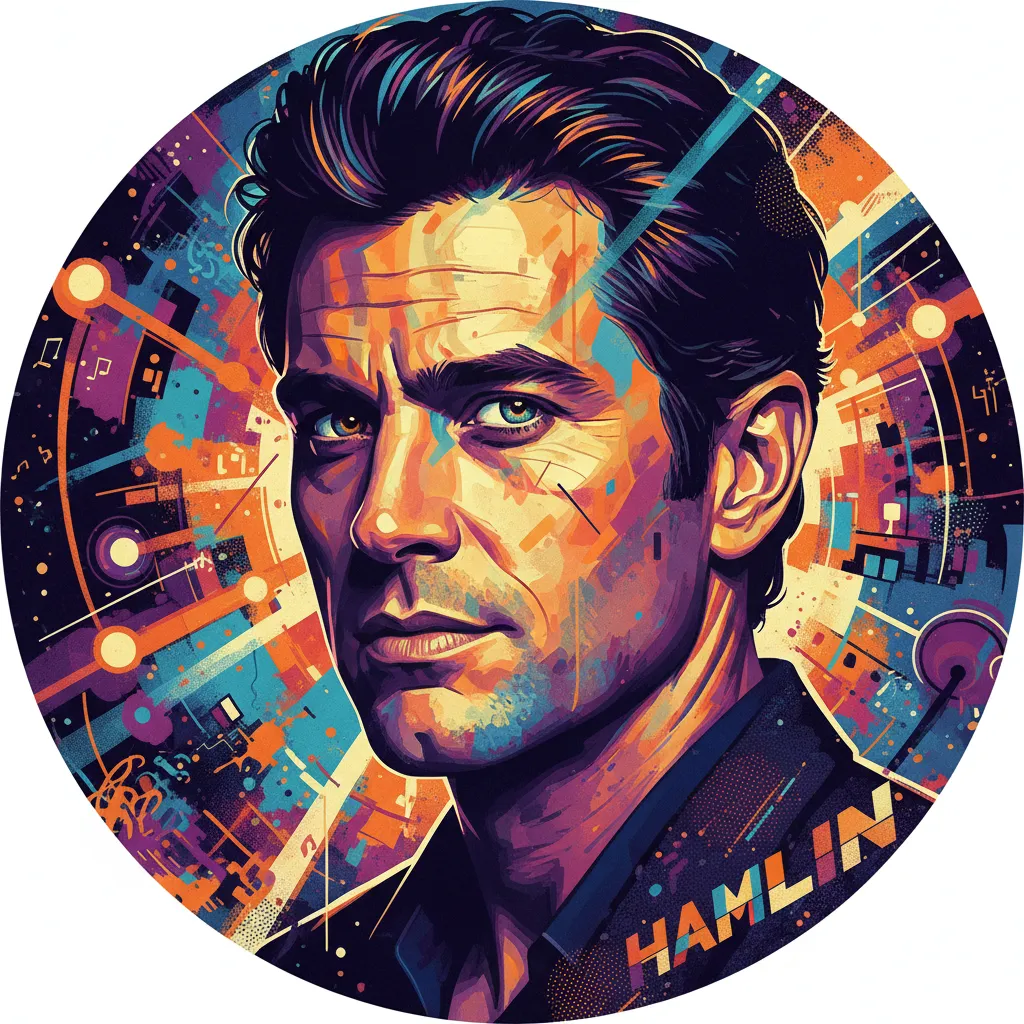 Artistic portrait of Harry Hamlin