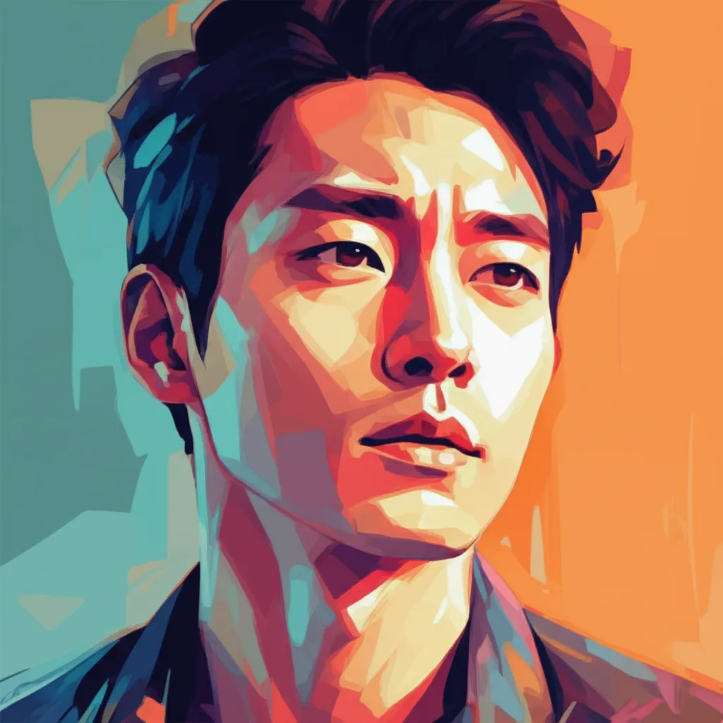 Artistic portrait of Kim Tae-Woo