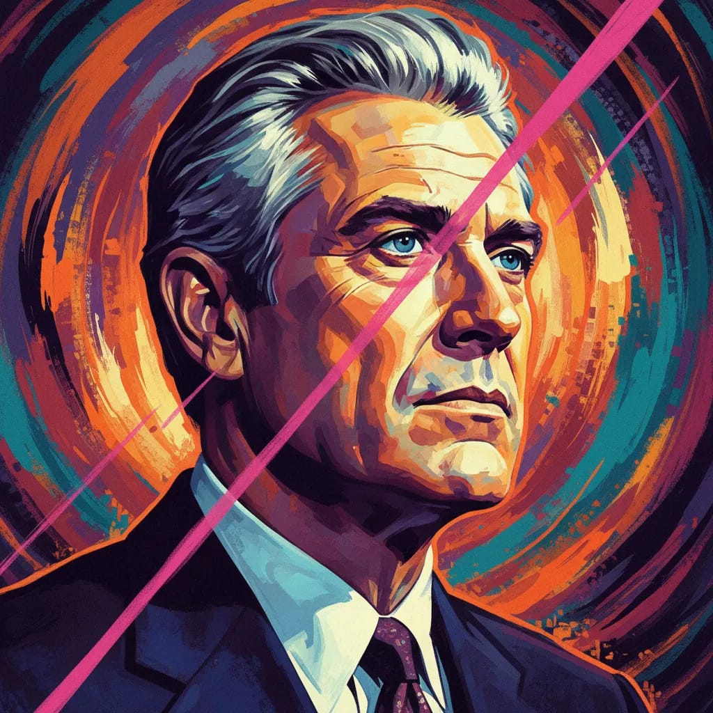 Artistic portrait of Gregory Peck