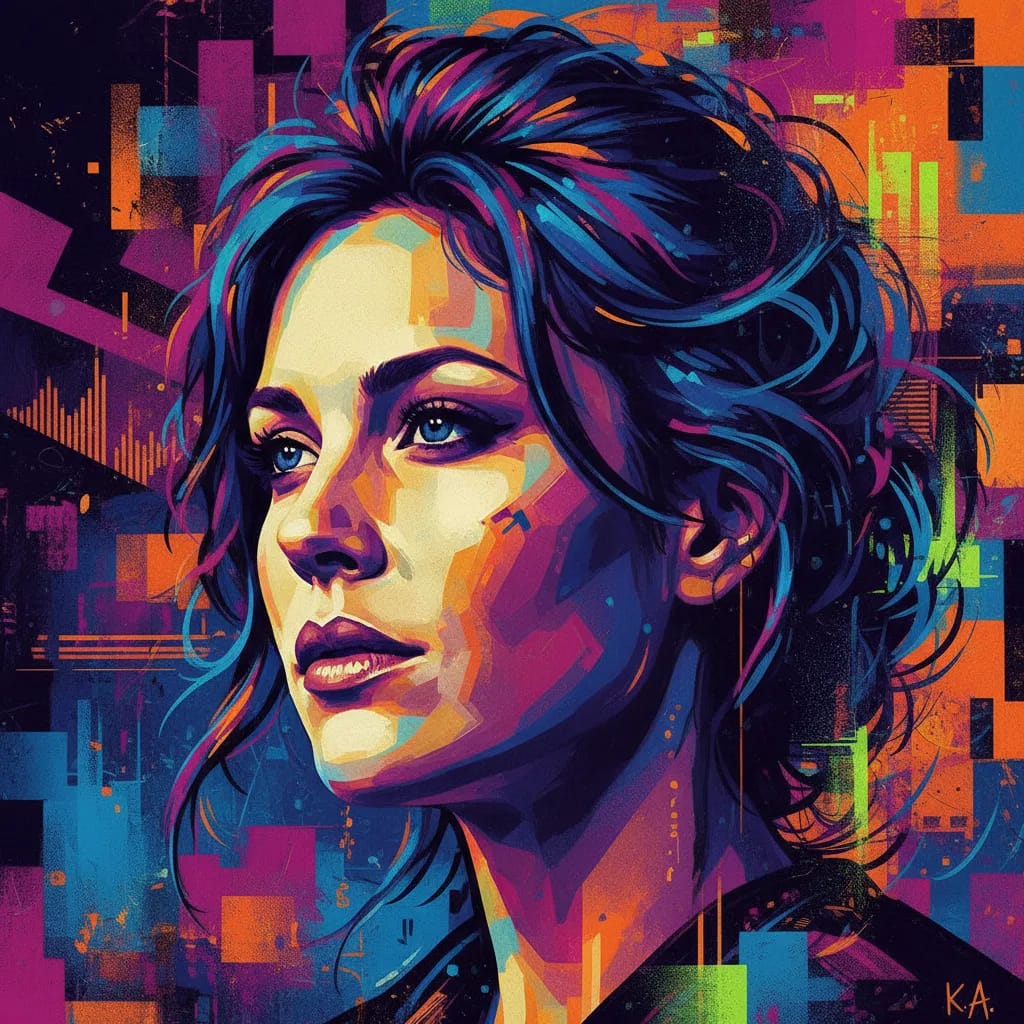 Artistic portrait of Krista Allen