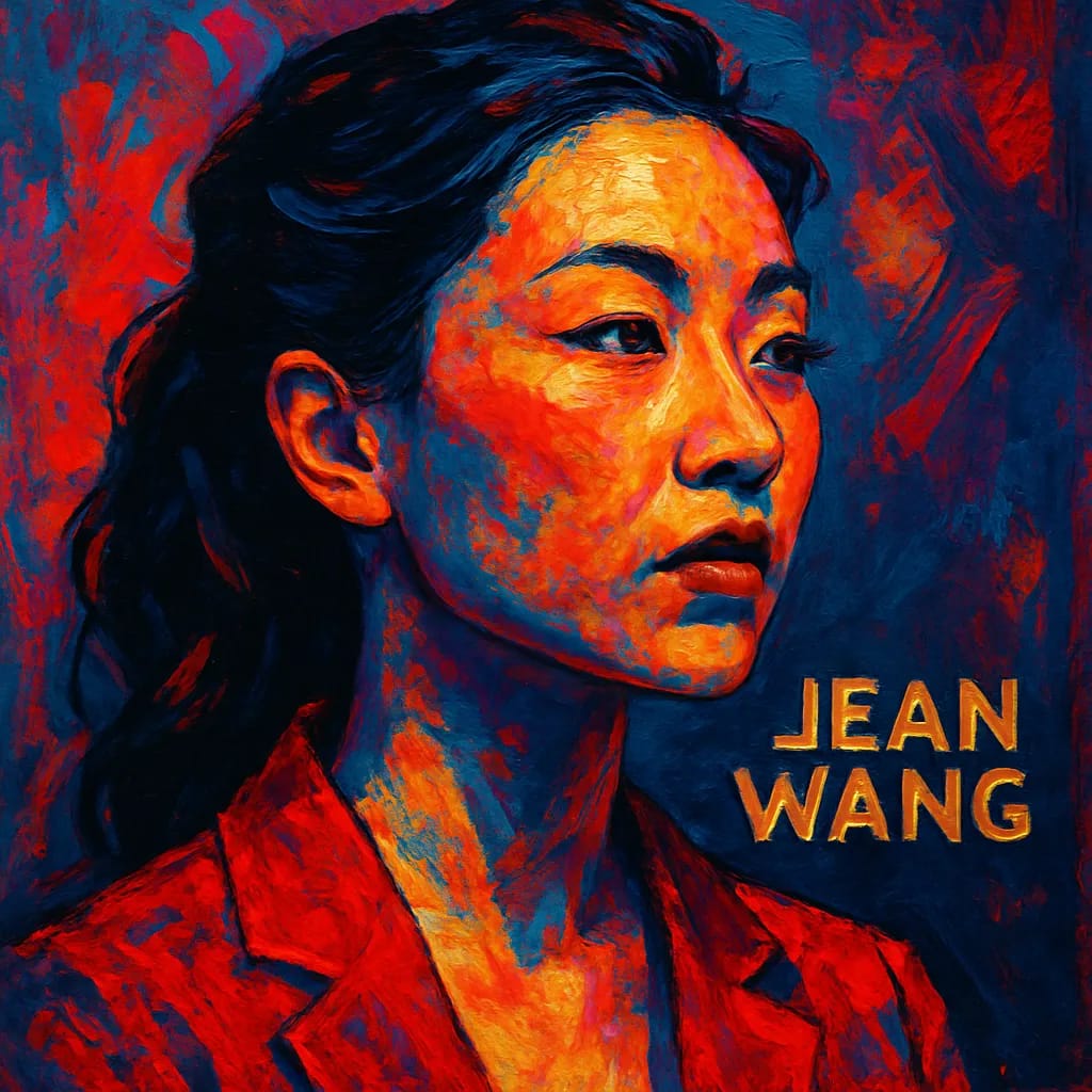 Artistic portrait of Jean Wang