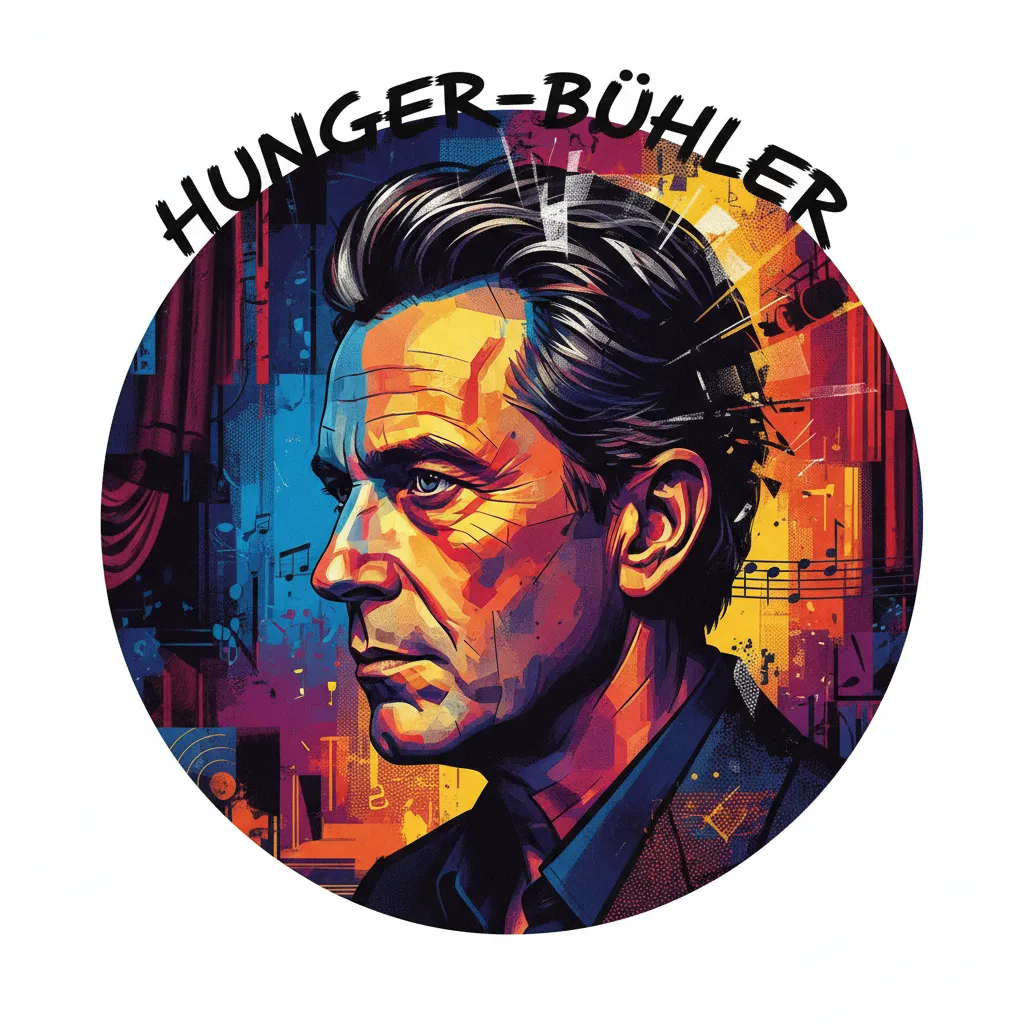 Artistic portrait of Robert Hunger-Bühler