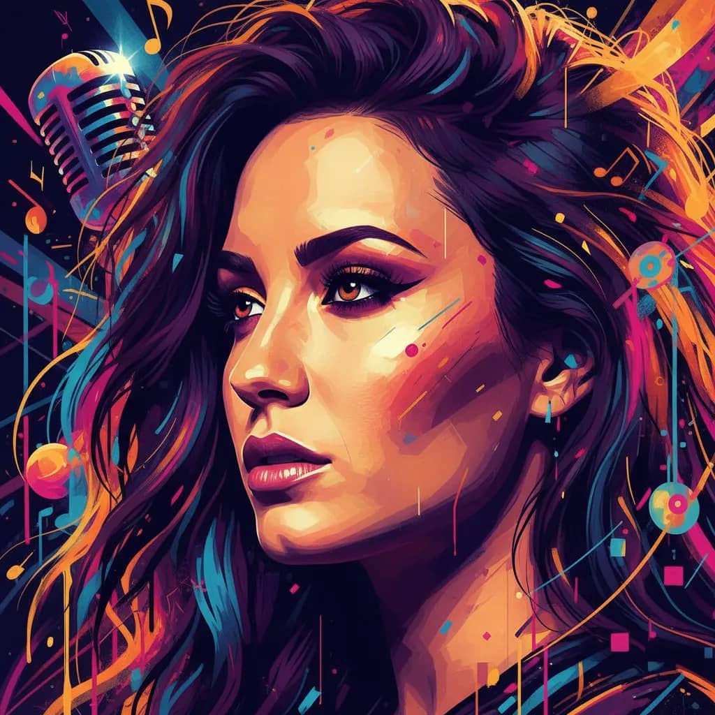 Portrait of Demi Lovato