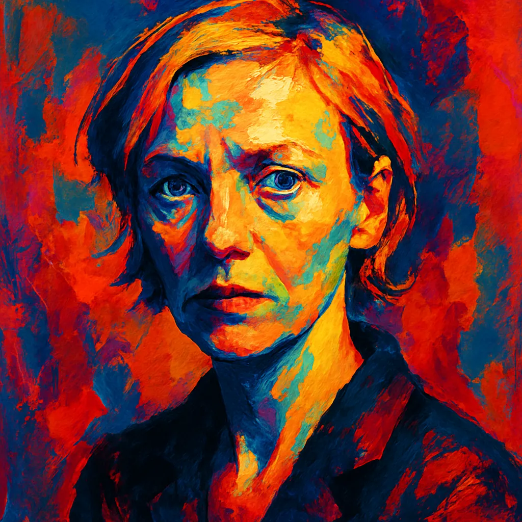 Artistic portrait of Susanne Lothar