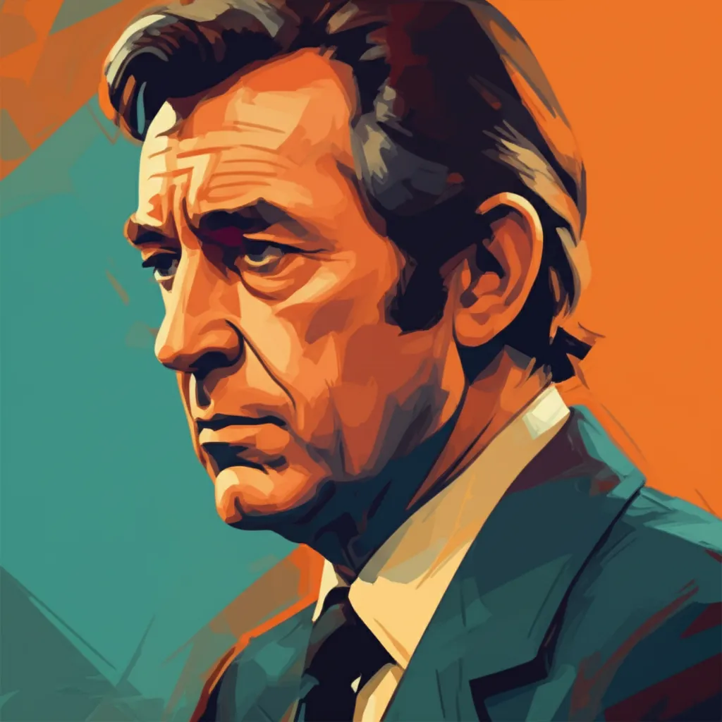 Artistic portrait of Patrick McGoohan