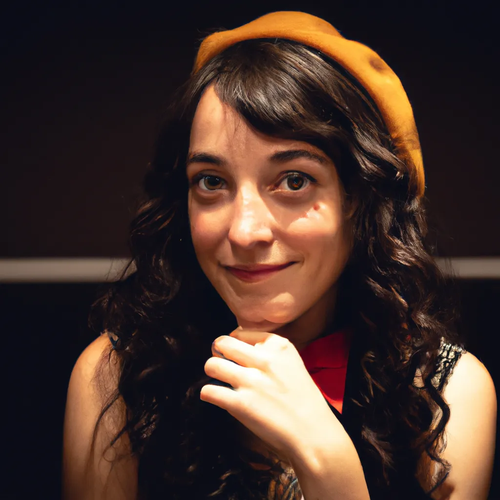 Artistic portrait of Elvira Mínguez