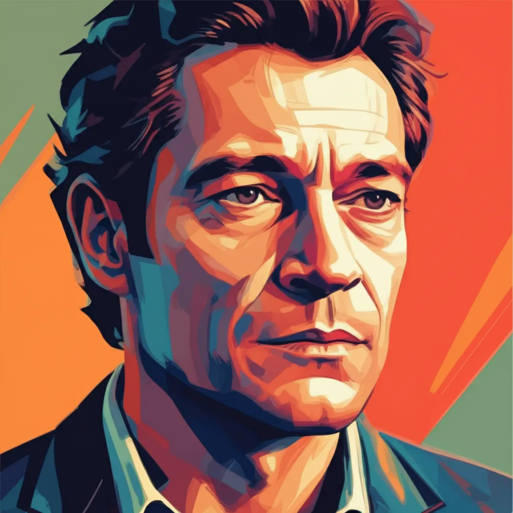 Artistic portrait of Vincent Cassel