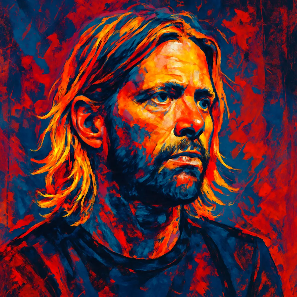 Artistic portrait of Taylor Hawkins
