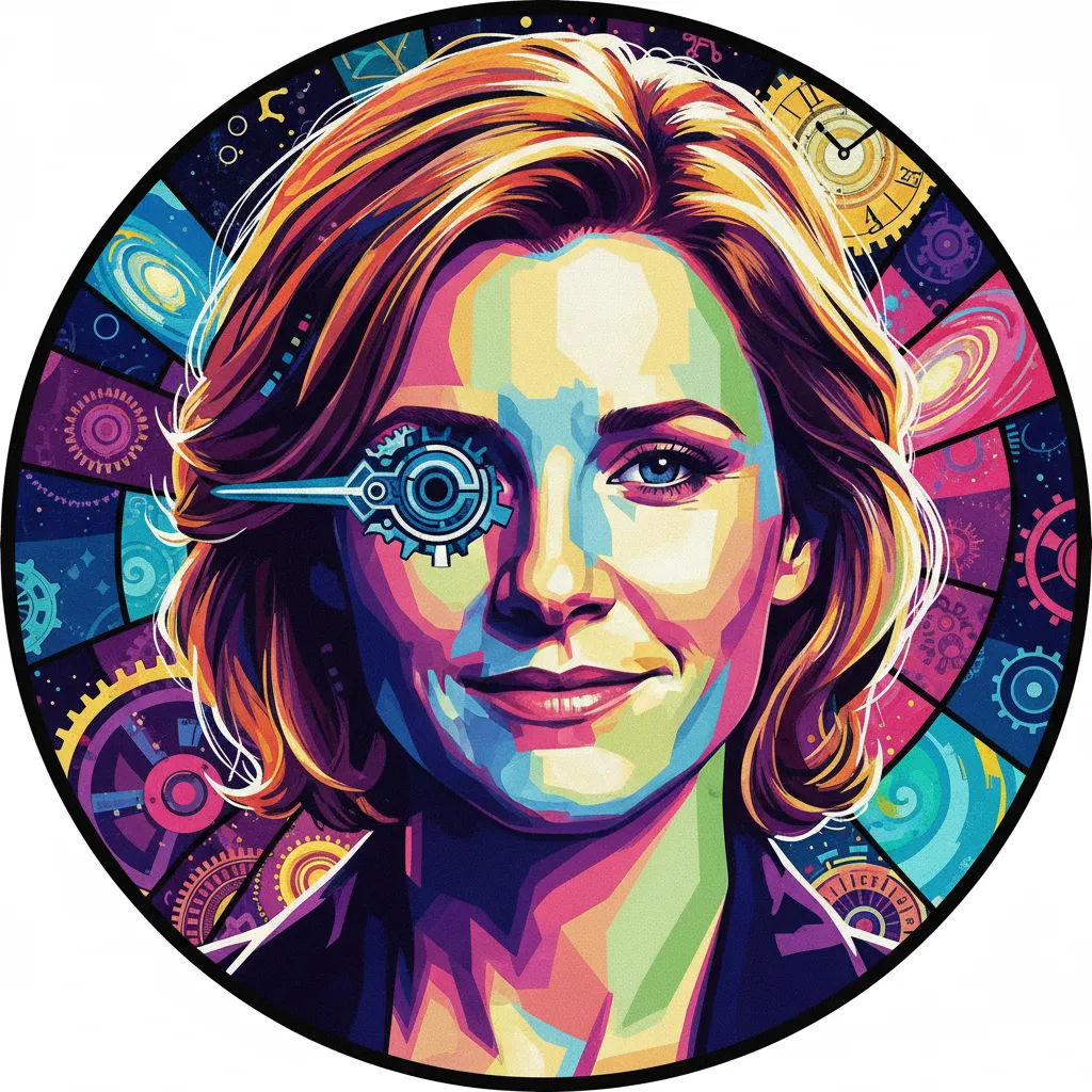 Artistic portrait of Jodie Whittaker