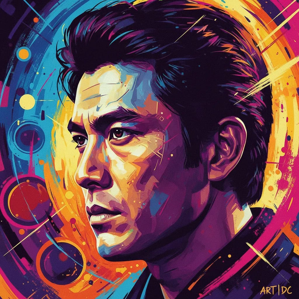 Artistic portrait of David Chiang