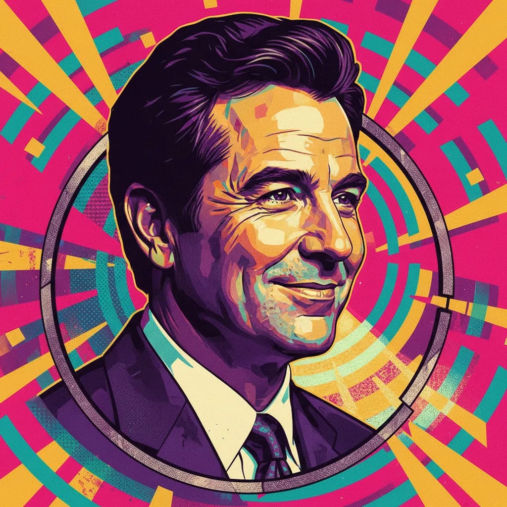Artistic portrait of Jerry Orbach