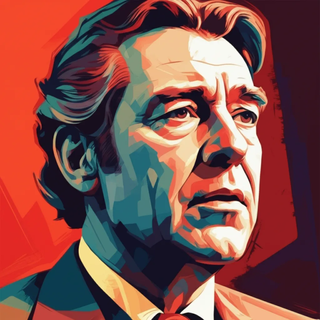 Artistic portrait of Harald Heide-Steen Jr.