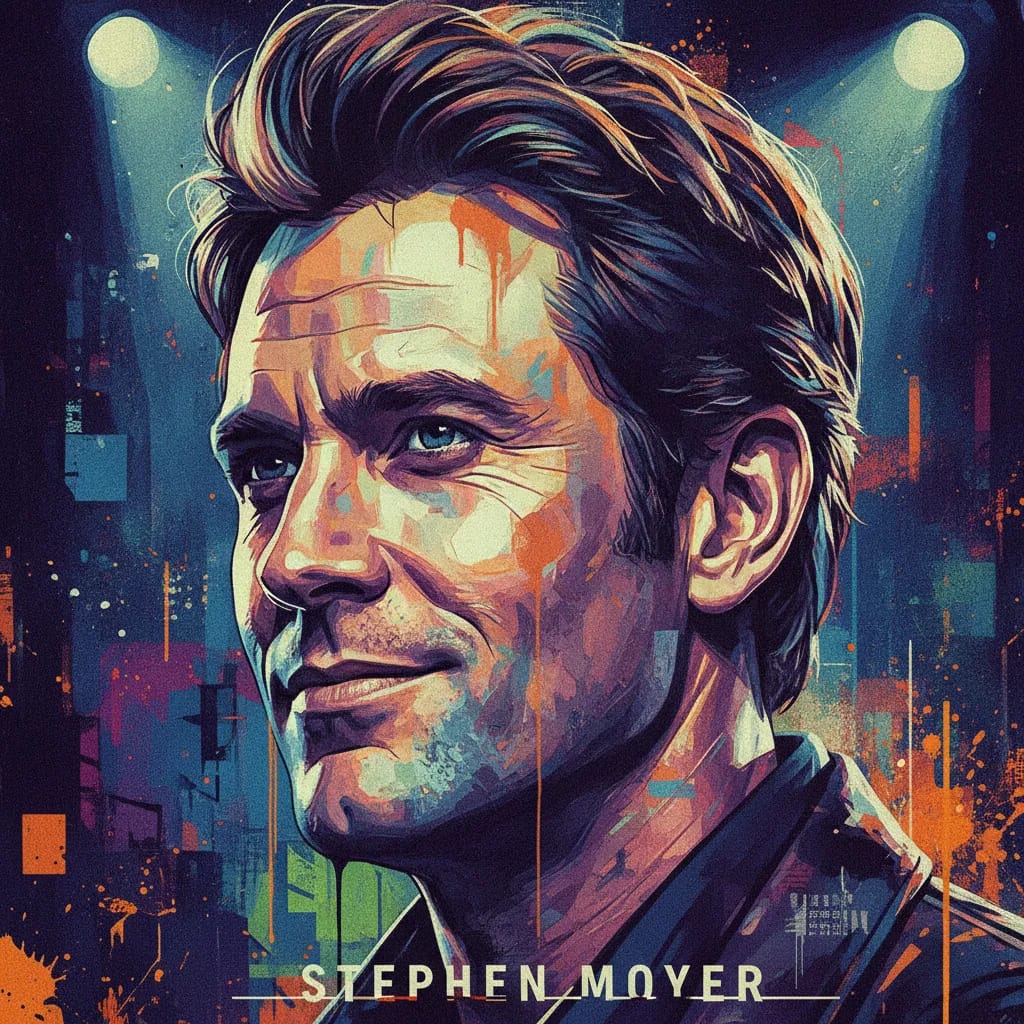 Artistic portrait of Stephen Moyer