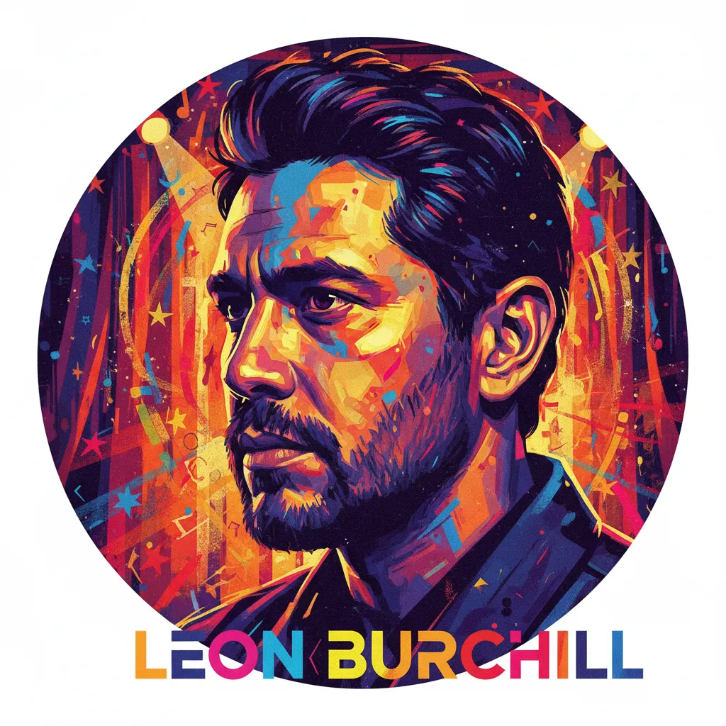 Artistic portrait of Leon Burchill