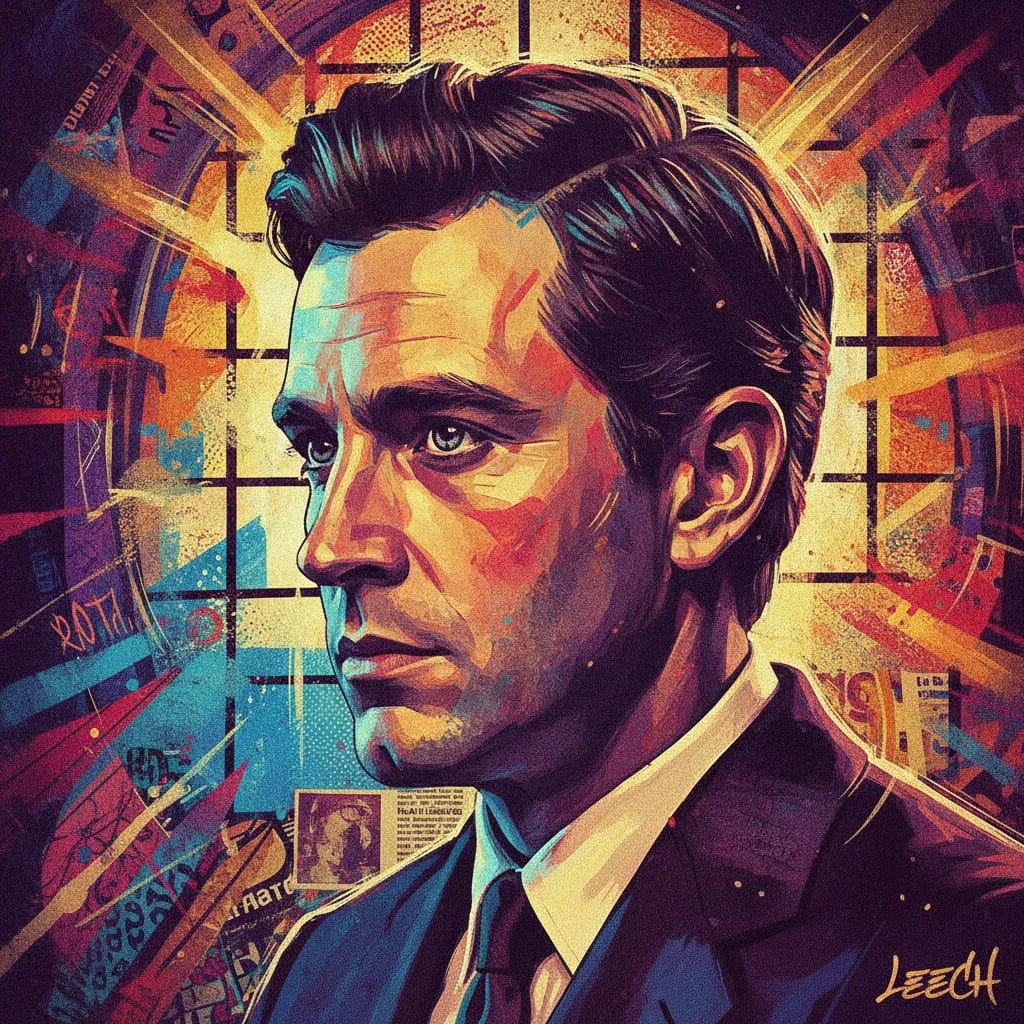 Artistic portrait of Allen Leech