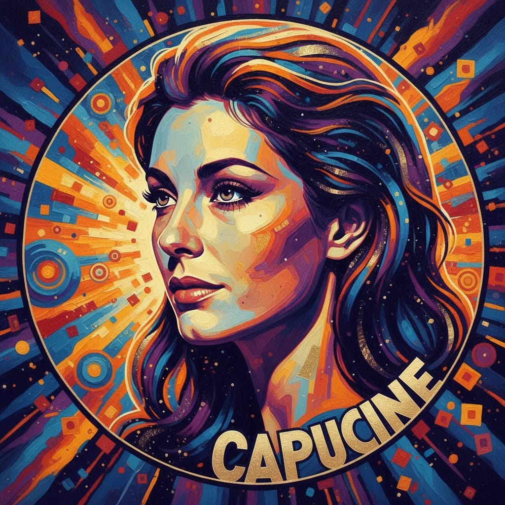 Artistic portrait of Capucine