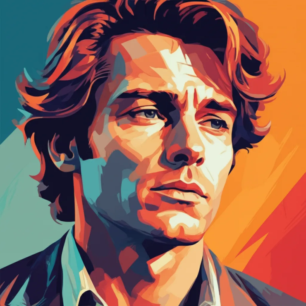 Artistic portrait of Brad Davis