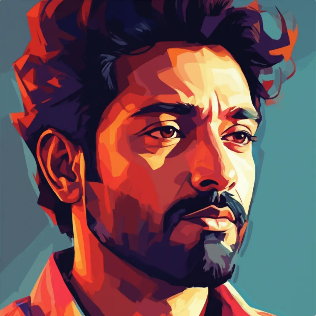 Artistic portrait of Rajesh Abhay
