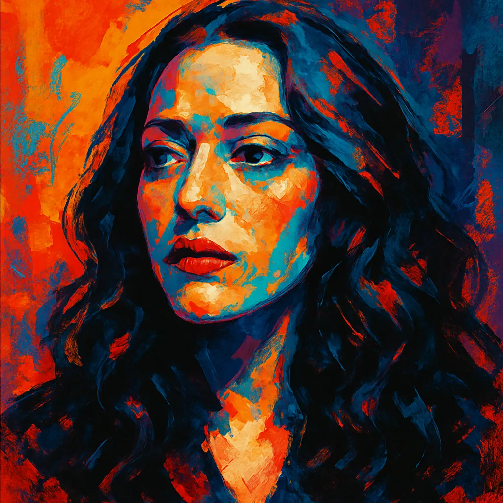 Artistic portrait of Kat Dennings