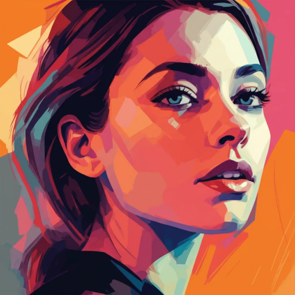 Artistic portrait of Paula Solvak