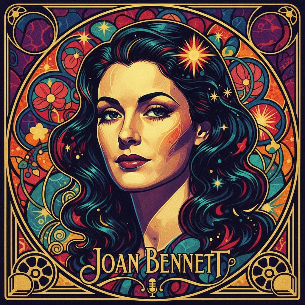 Artistic portrait of Joan Bennett