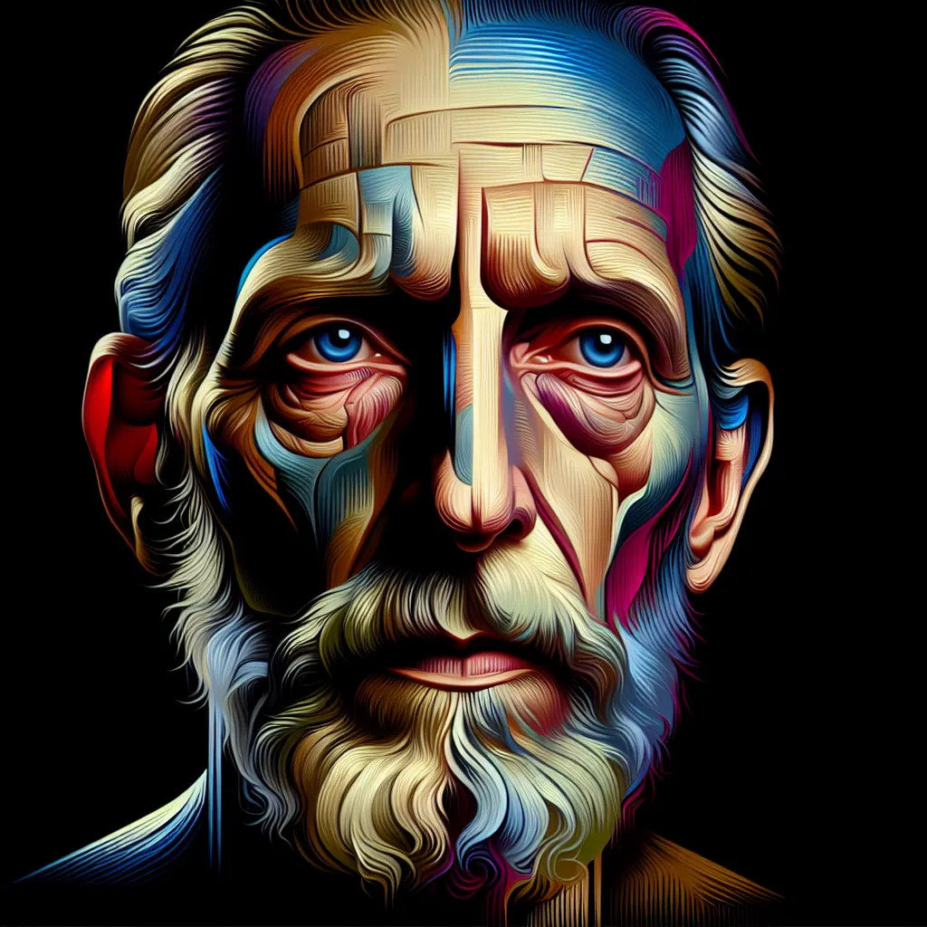 Artistic portrait of Scott Bakula