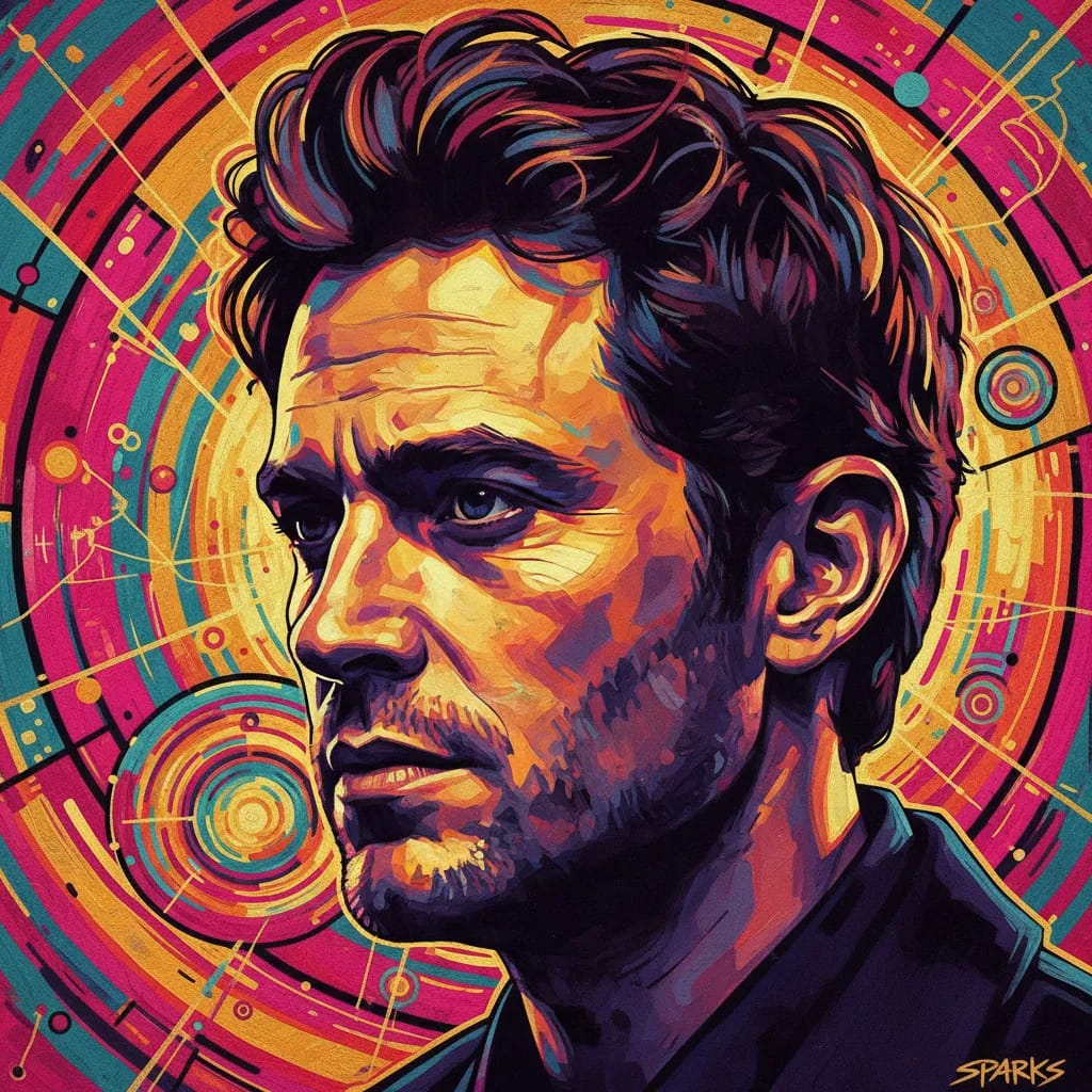 Artistic portrait of Paul Sparks