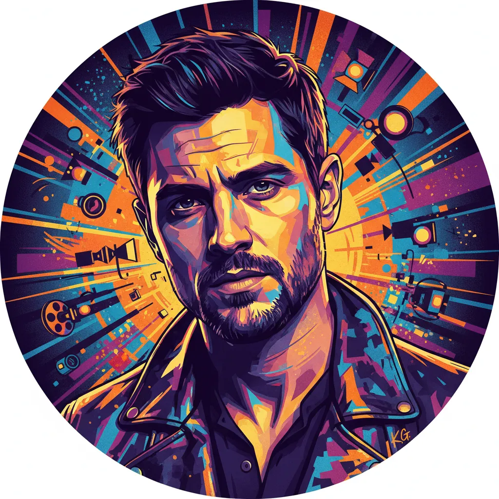 Artistic portrait of Karl Glusman