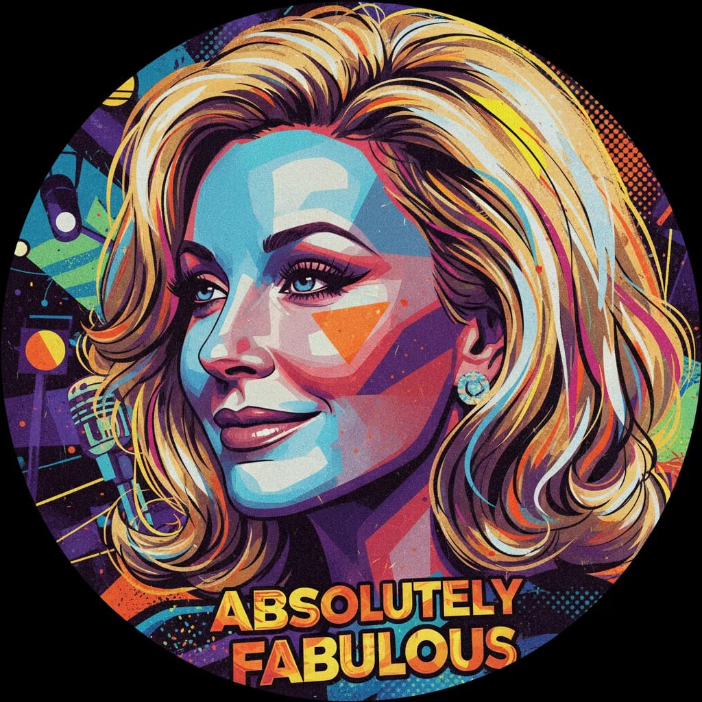 Artistic portrait of Joanna Lumley