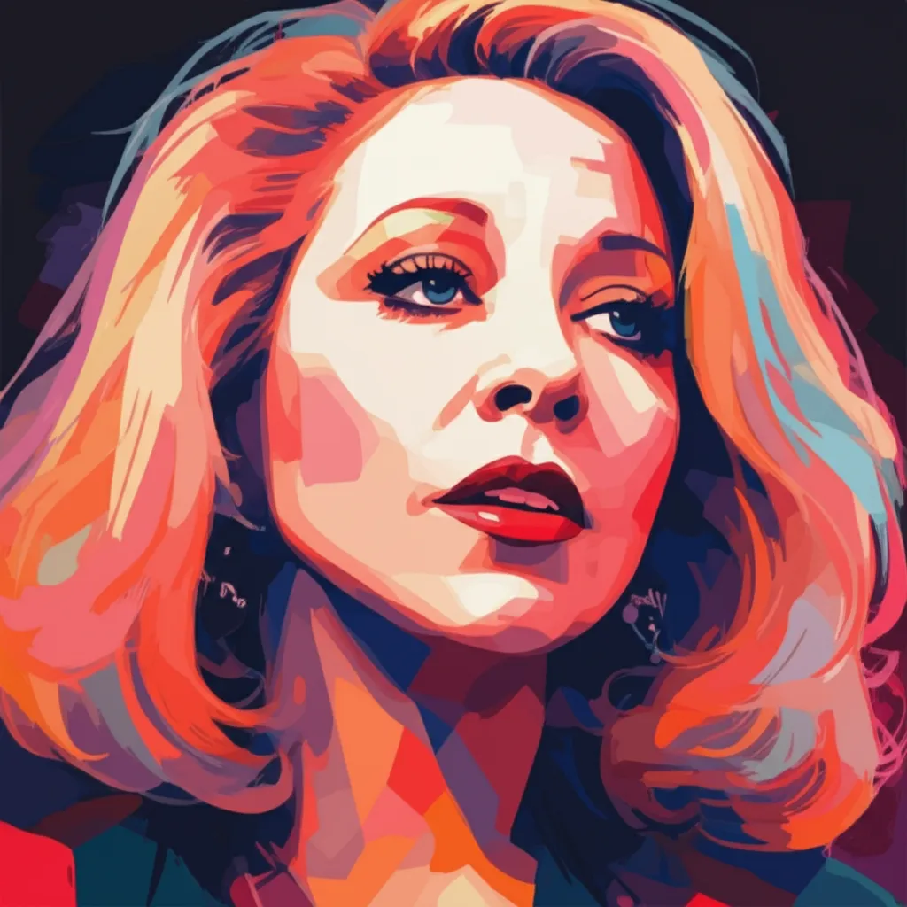 Artistic portrait of Bette Midler