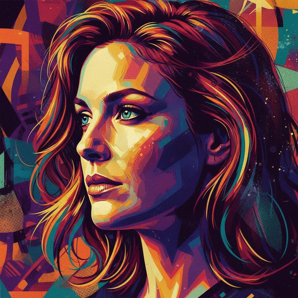 Artistic portrait of Joely Richardson