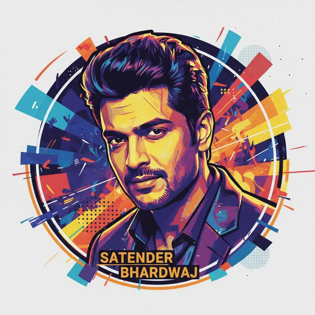 Artistic portrait of Satender Bhardwaj