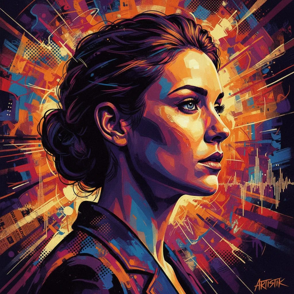 Artistic portrait of Jessica De Gouw