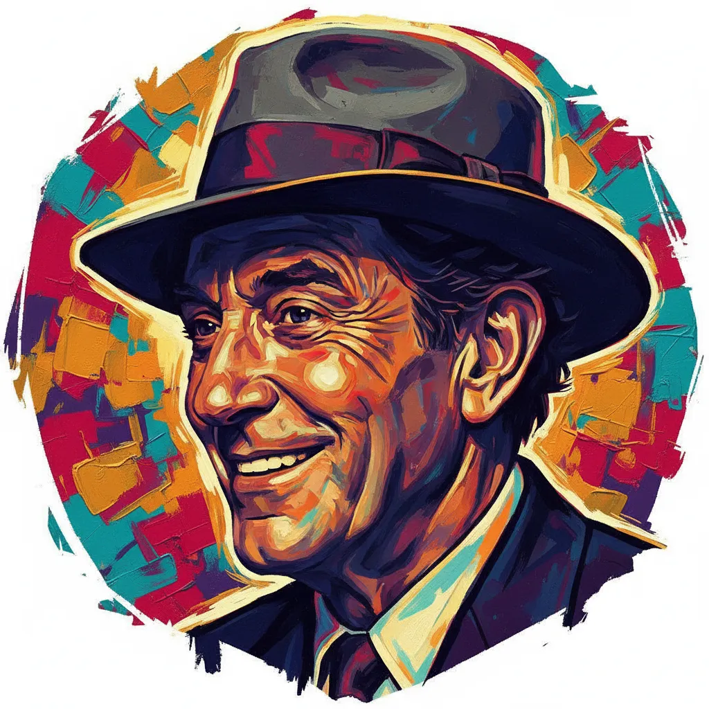 Artistic portrait of Eli Wallach