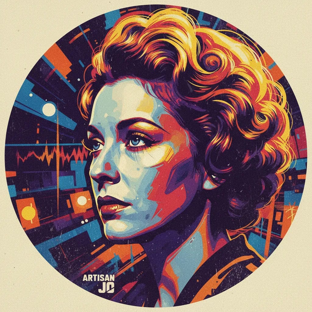 Artistic portrait of Jo Van Fleet